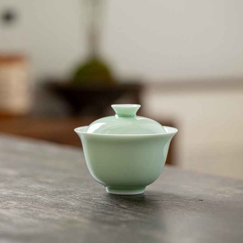 Monochrome Porcelain Gaiwan 13ml, 6 Colors Optional
