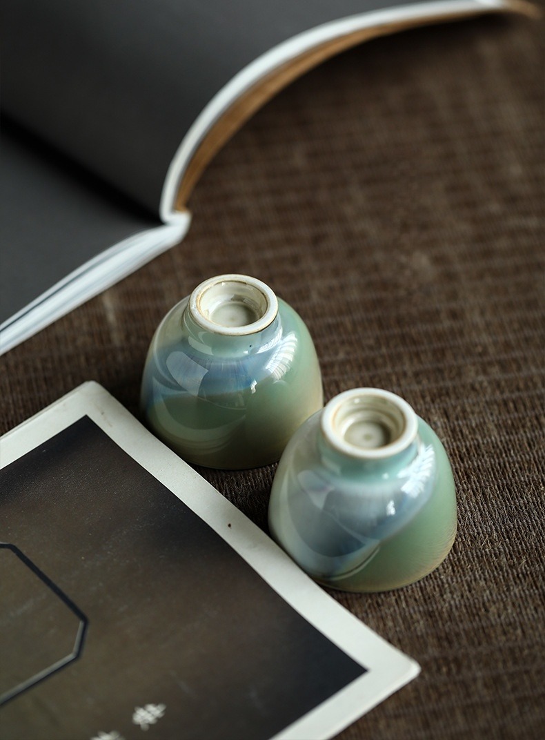 Aurora Green Stoneware Tea Cup 40ml