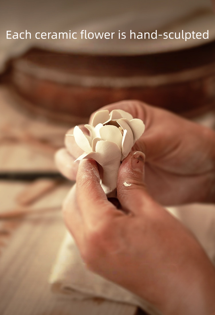 Ceramic Lily Incense Holder