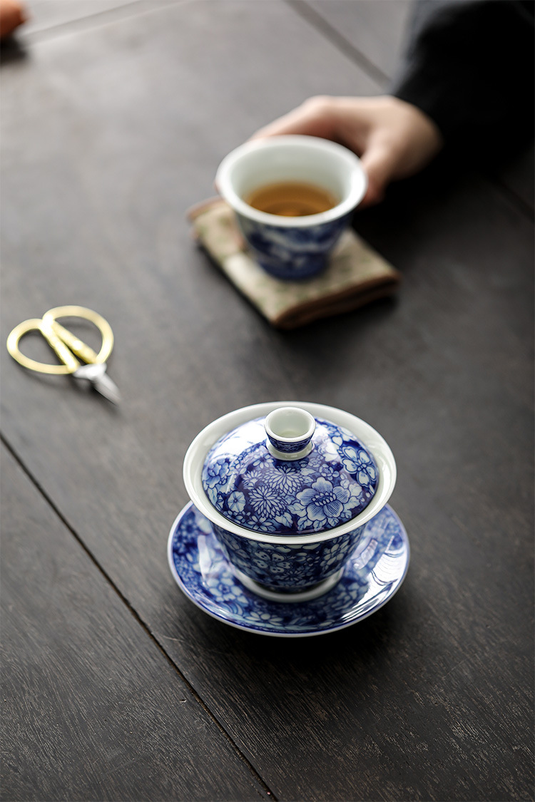 Myriad of Flowers Gaiwan with Saucer 150ml