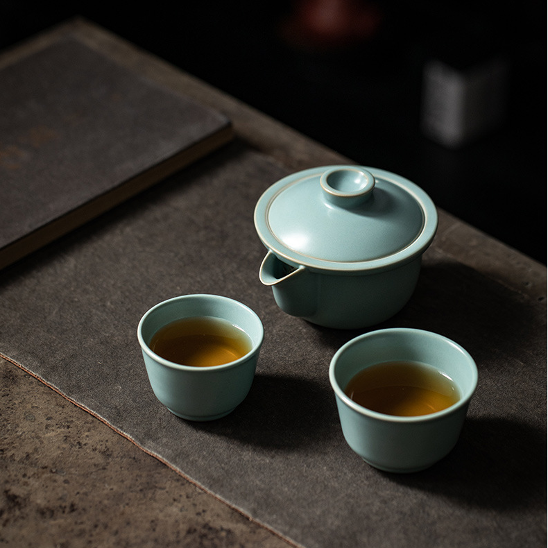 Ru Ware Porcelain Travel Tea Set