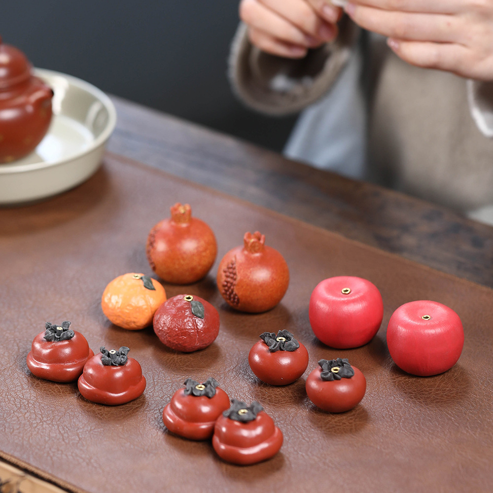 Collection of Fruit Incense Holder/Tea Pet
