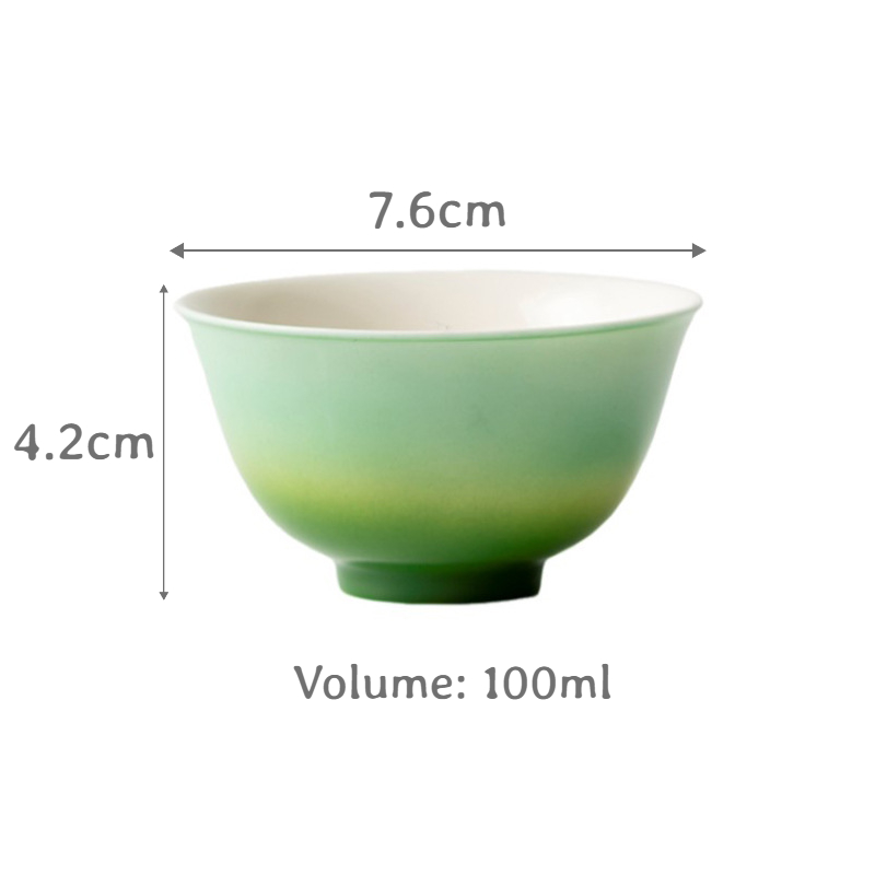 Gradient Green Tea Cup 100ml