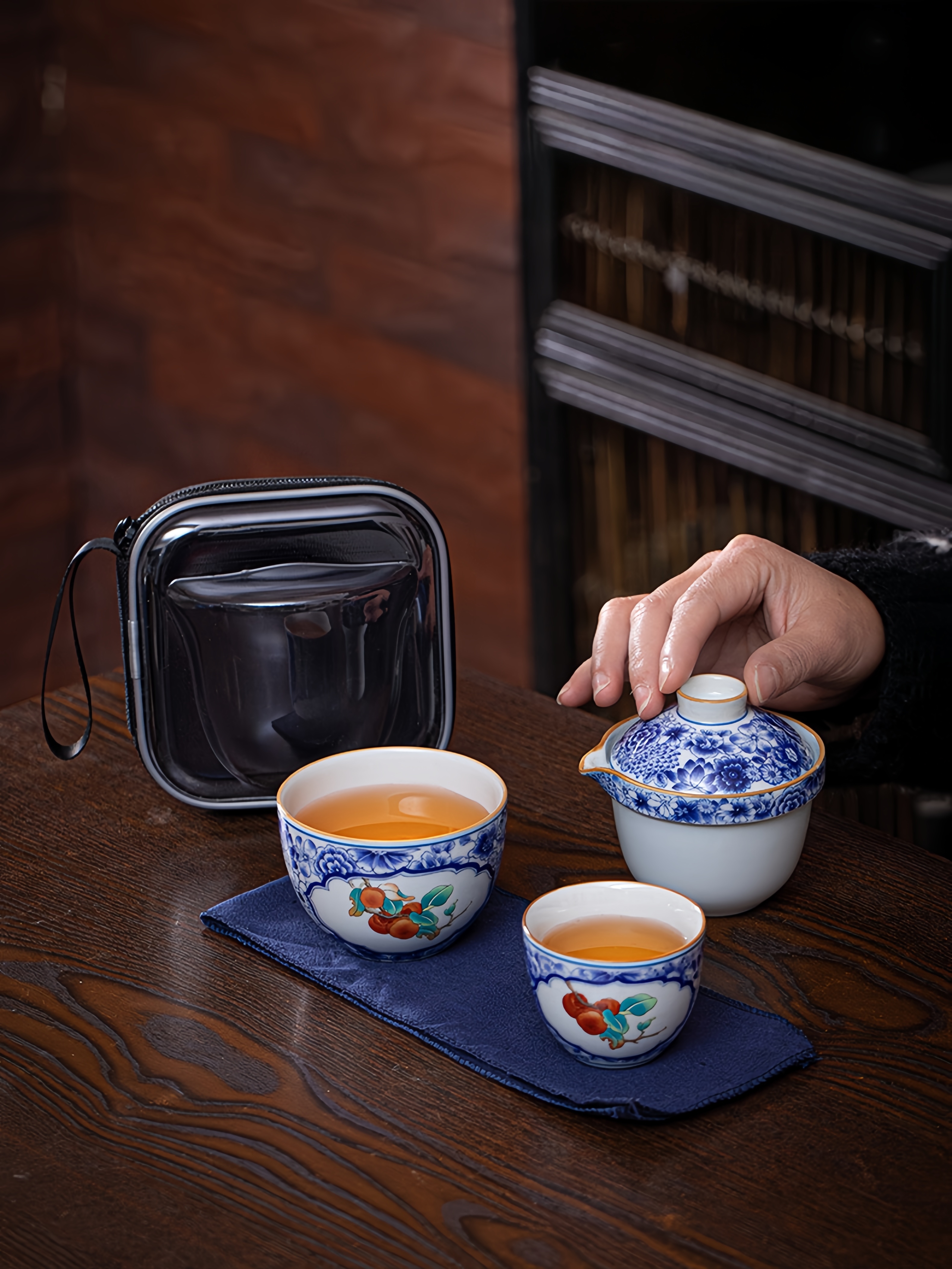 Porcelain Travel Tea Set 120ml