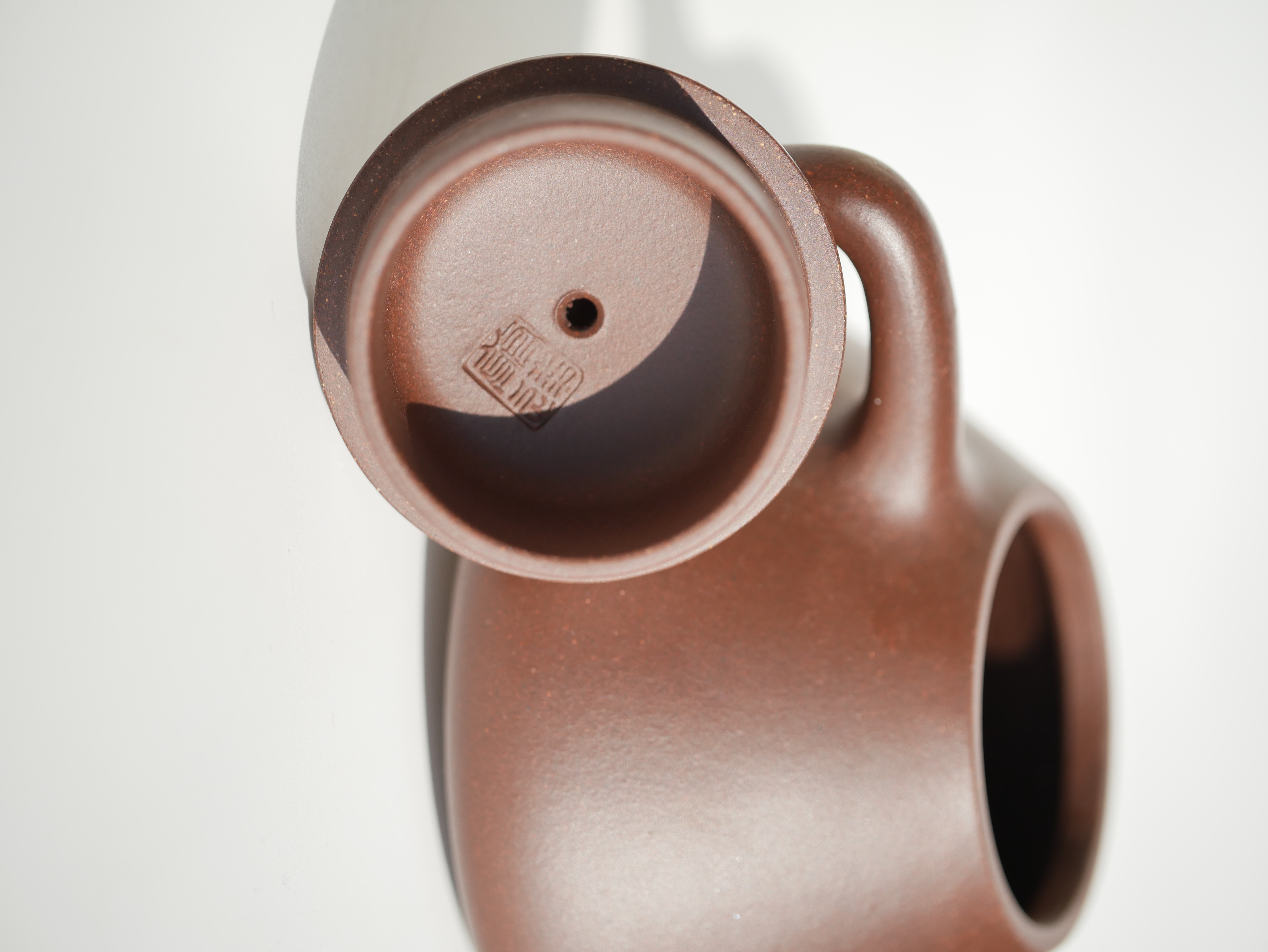 the "Stone Laddle", Yixing Purple Clay (Zisha) Teapot, Handmade Kung Fu Teapot 200ml