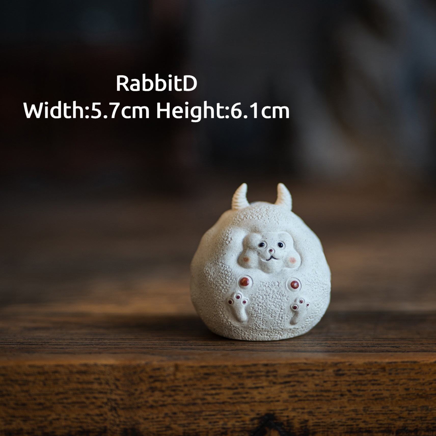 Handmade Tea Pet Set, Ceramic Panda/Rabbit/Hamster Figurine, Made of Yixing Zisha Clay