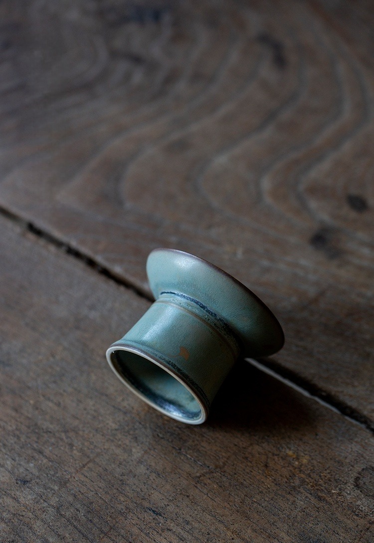 Flambé Glaze Lid Holder, Kungfu Tea Accessory