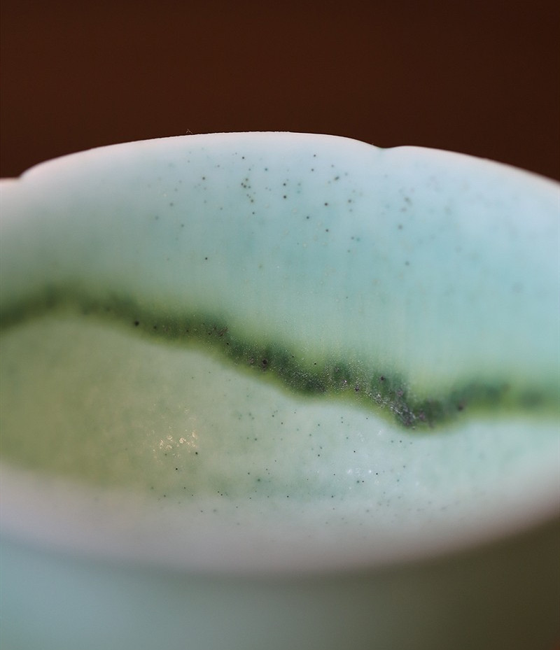 Soda Green Flambé Glaze Kungfu Tea Cup