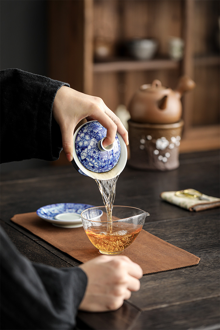 Myriad of Flowers Gaiwan with Saucer 150ml