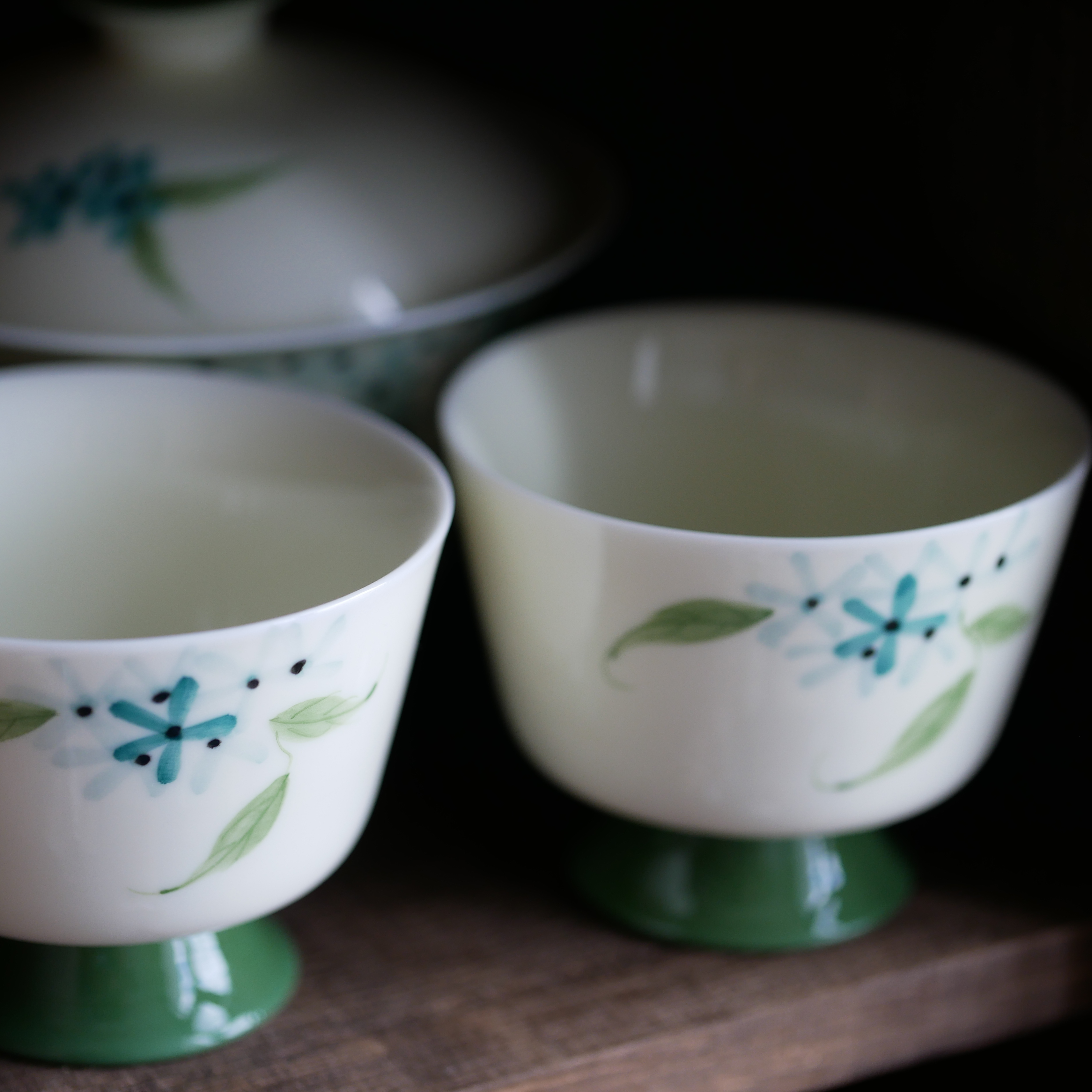 Set of Hortensia Gaiwan and Cups