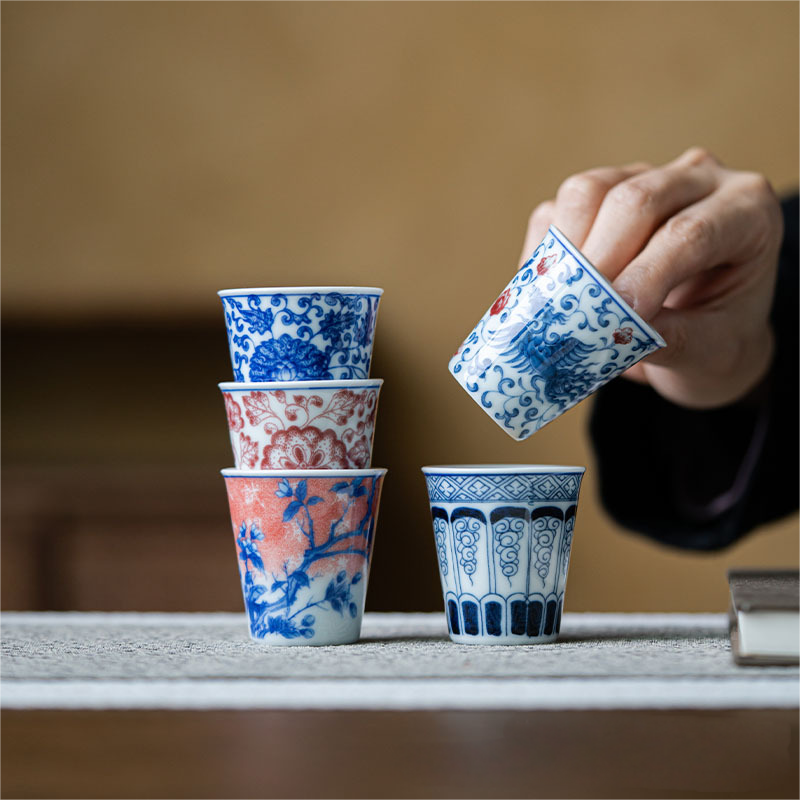 Collection of Classic Pattern Tea Cups 40ml
