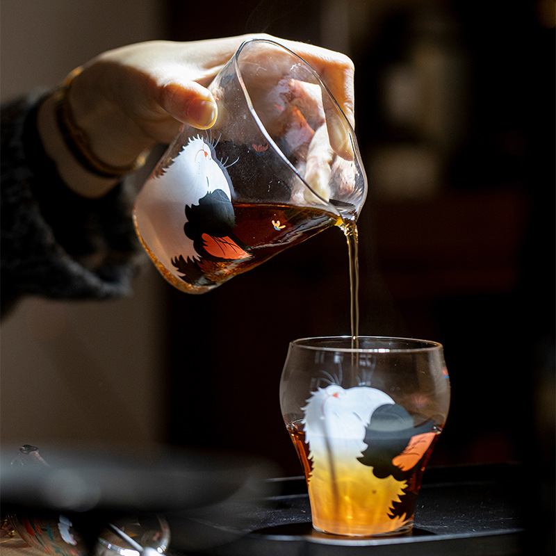 Blissful Cat Glass Pitcher 270ml