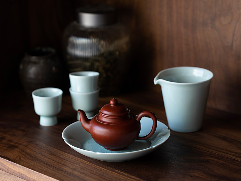 Lake Cyan/Lime White Porcelain Saucer 