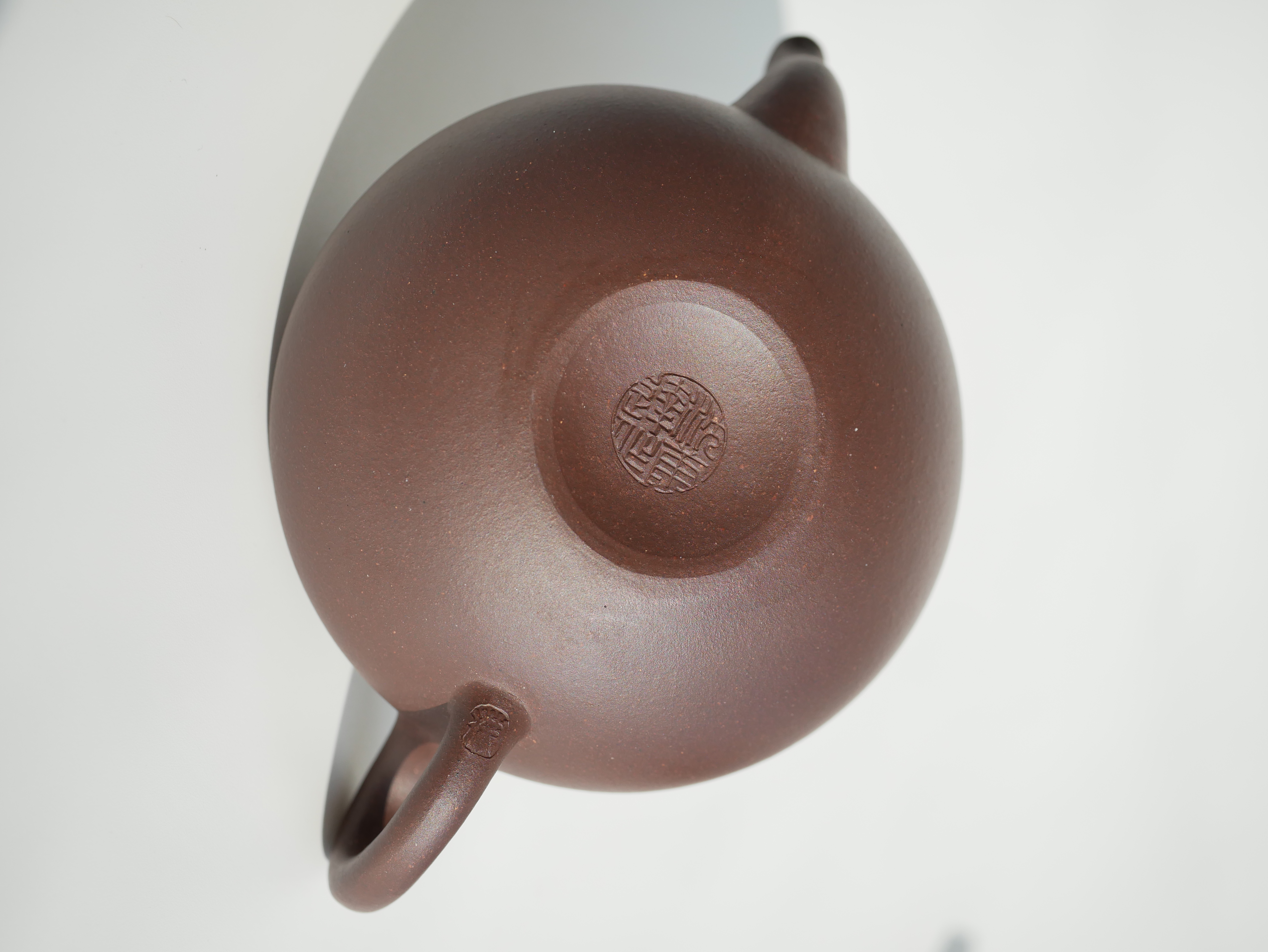 the "Flat Pear", Yixing Purple Clay (Zisha) Teapot, Handmade Kung Fu Teapot 160ml