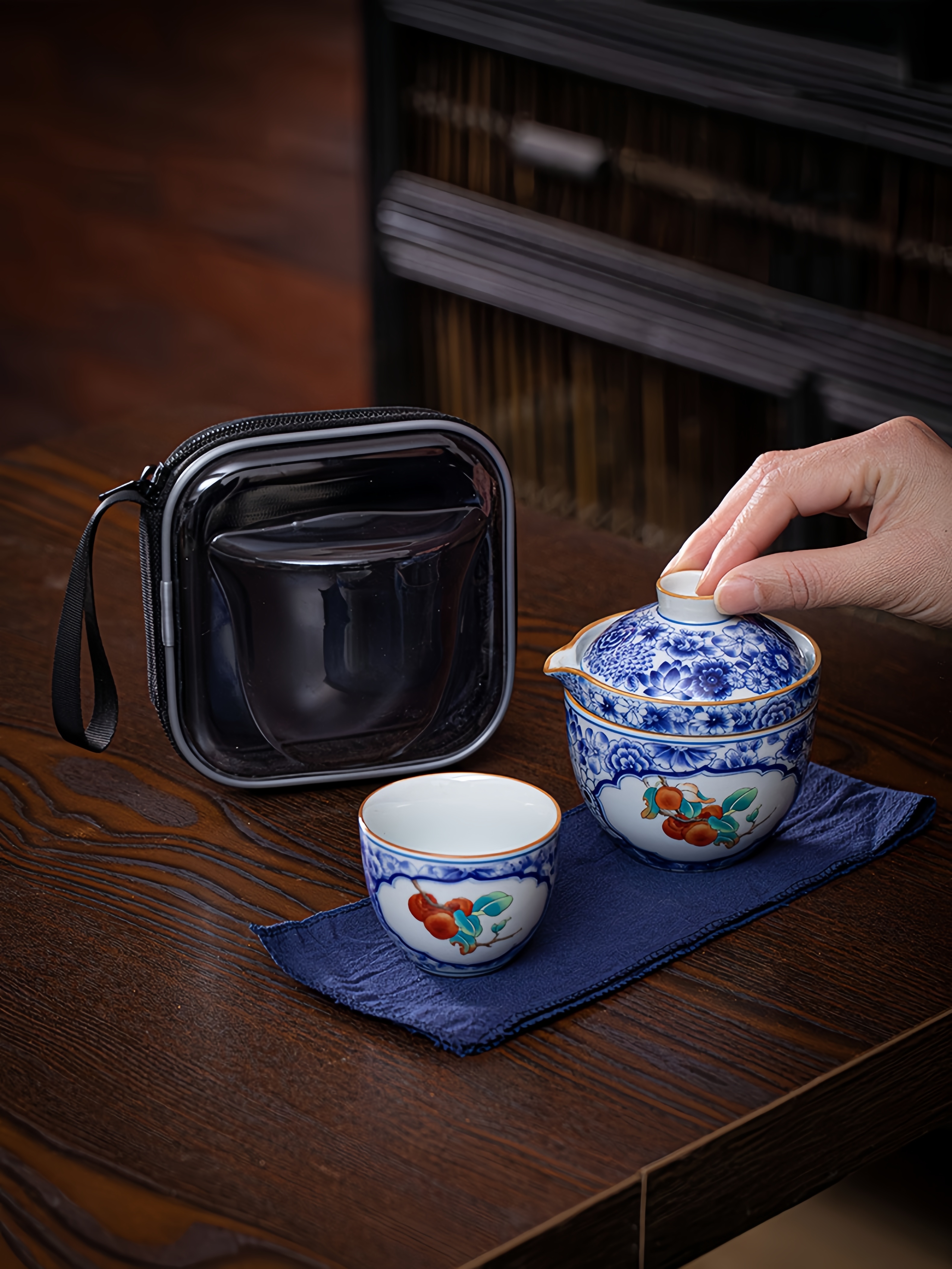 Porcelain Travel Tea Set 120ml