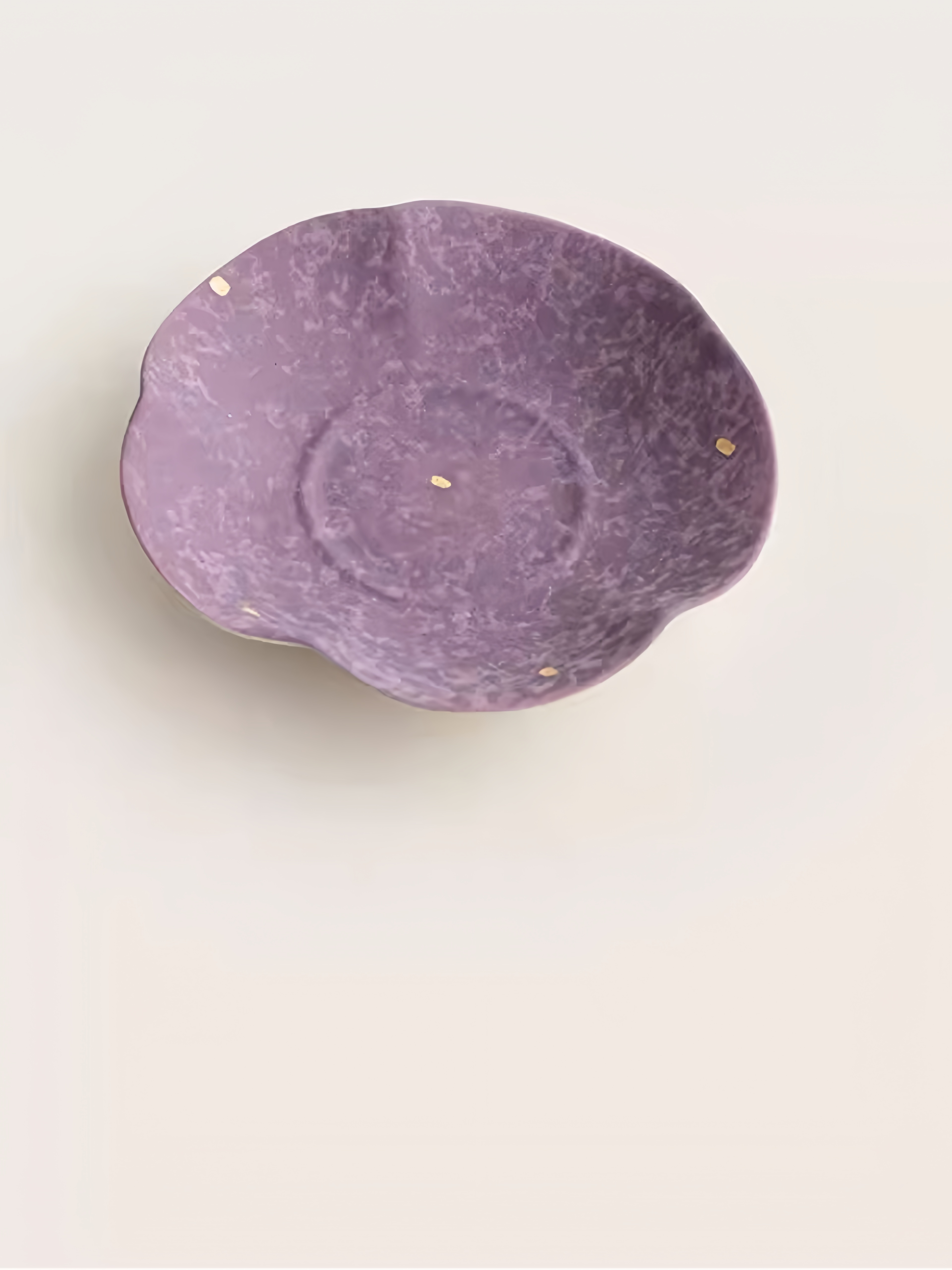 Purple Mug with Saucer 80ml, Wisterias