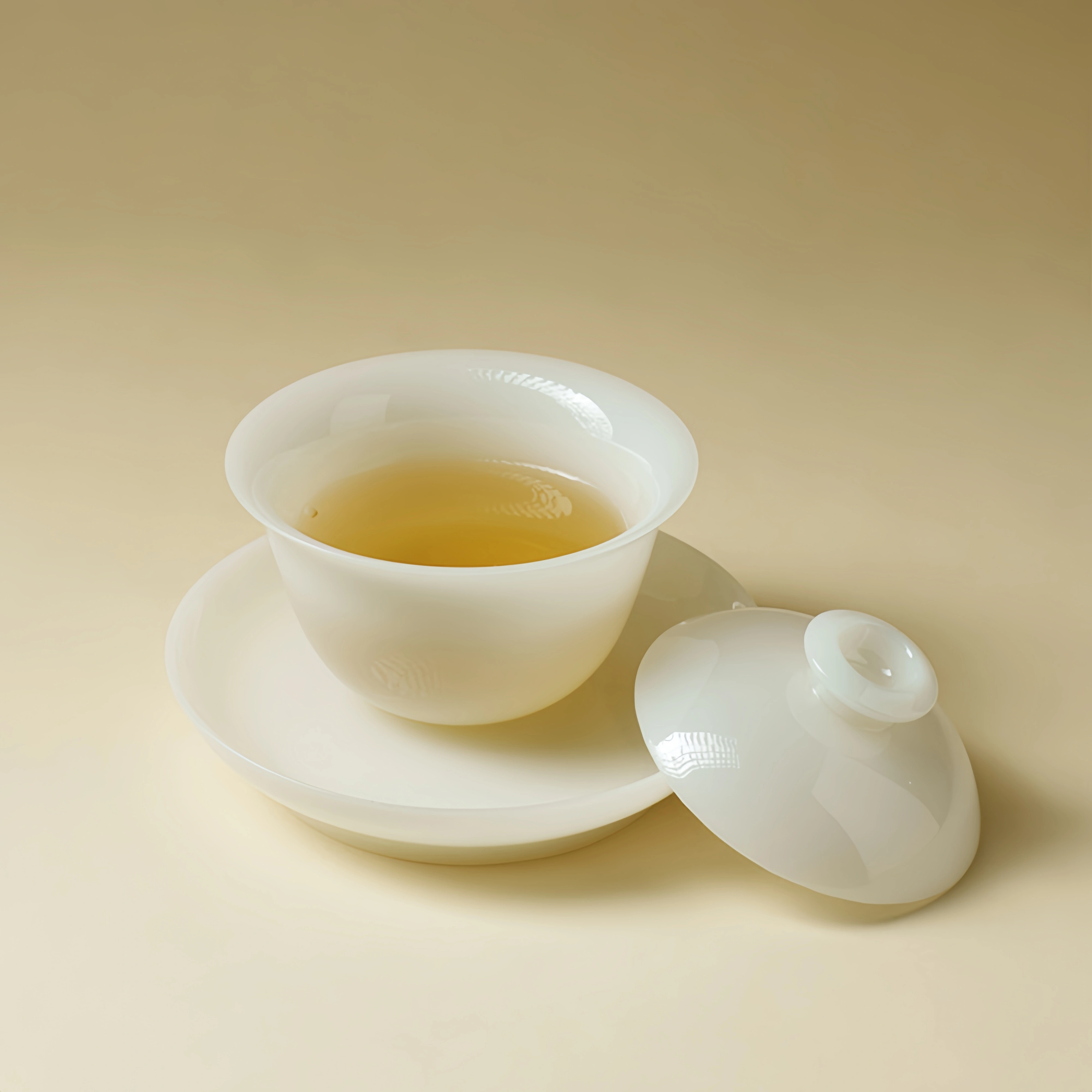 Jade Porcelain Gaiwan with Saucer 100ml
