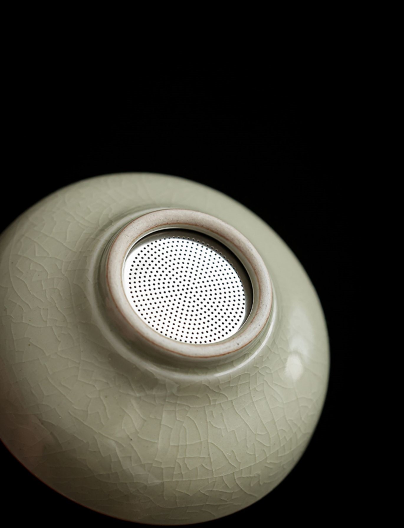 Myriad of Flowers Tea Strainer Set, Porcelain Stainer+Holder