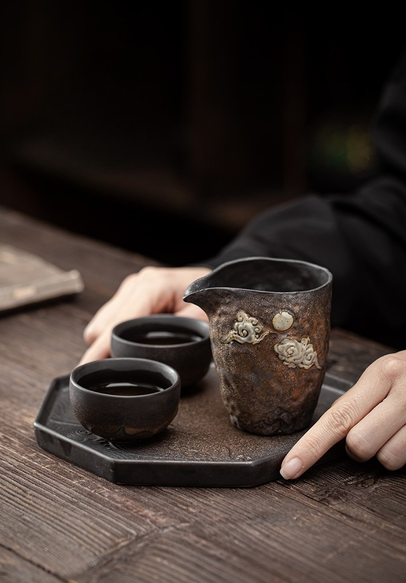 Lotus Stoneware Tea Pitcher 230ml, 3 Styles Optional