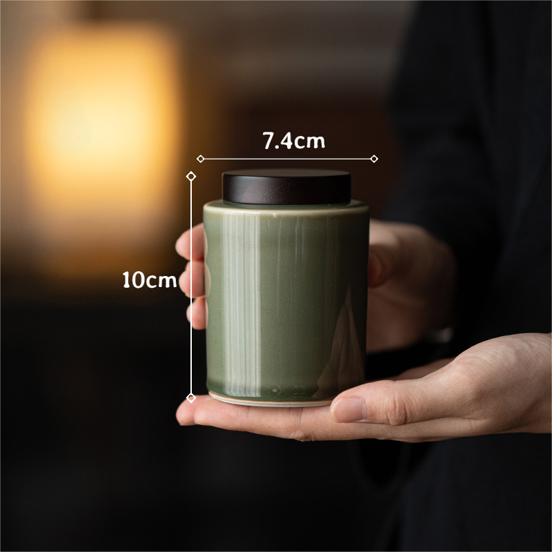 Minimal Celadon Tea Canister 240ml