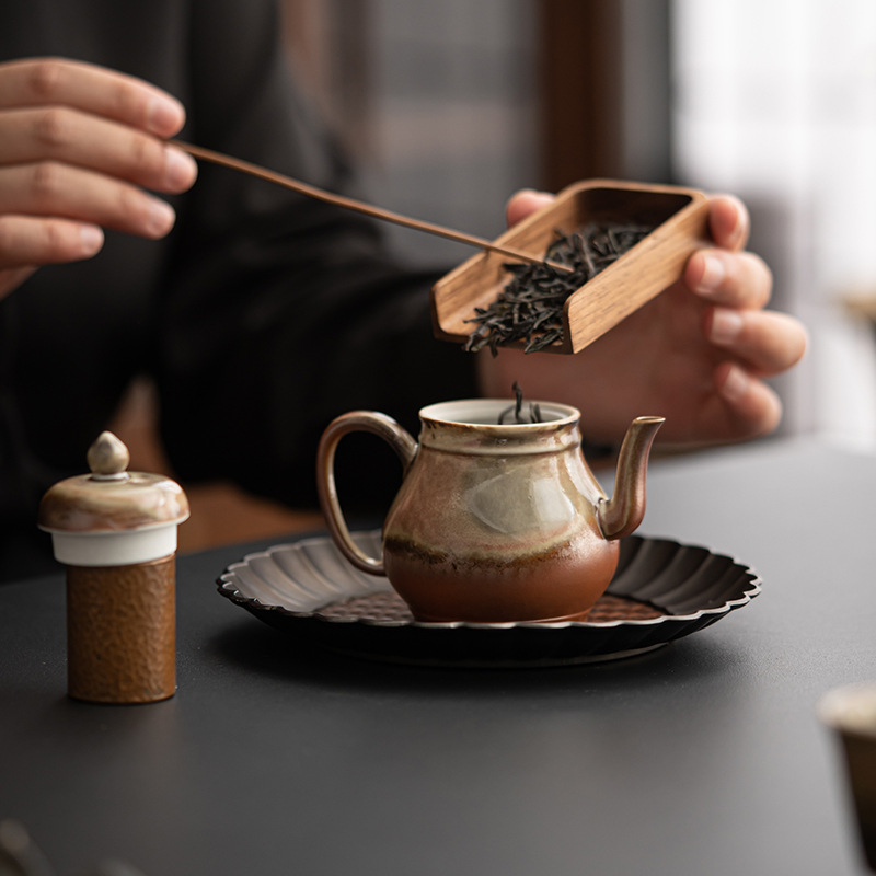 Wood-fired Porcelain Teapot, 3 Styles Optional