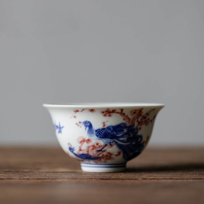 Traditional Chinese Style Tea Cup, 4 Patterns Available, Kung Fu Tea Cups Set 120ml