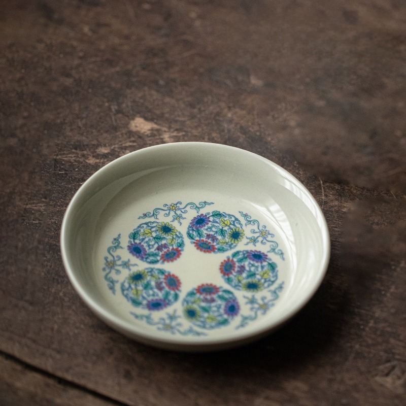 Traditional Blue Lotus Gaiwan with Saucer 150ml