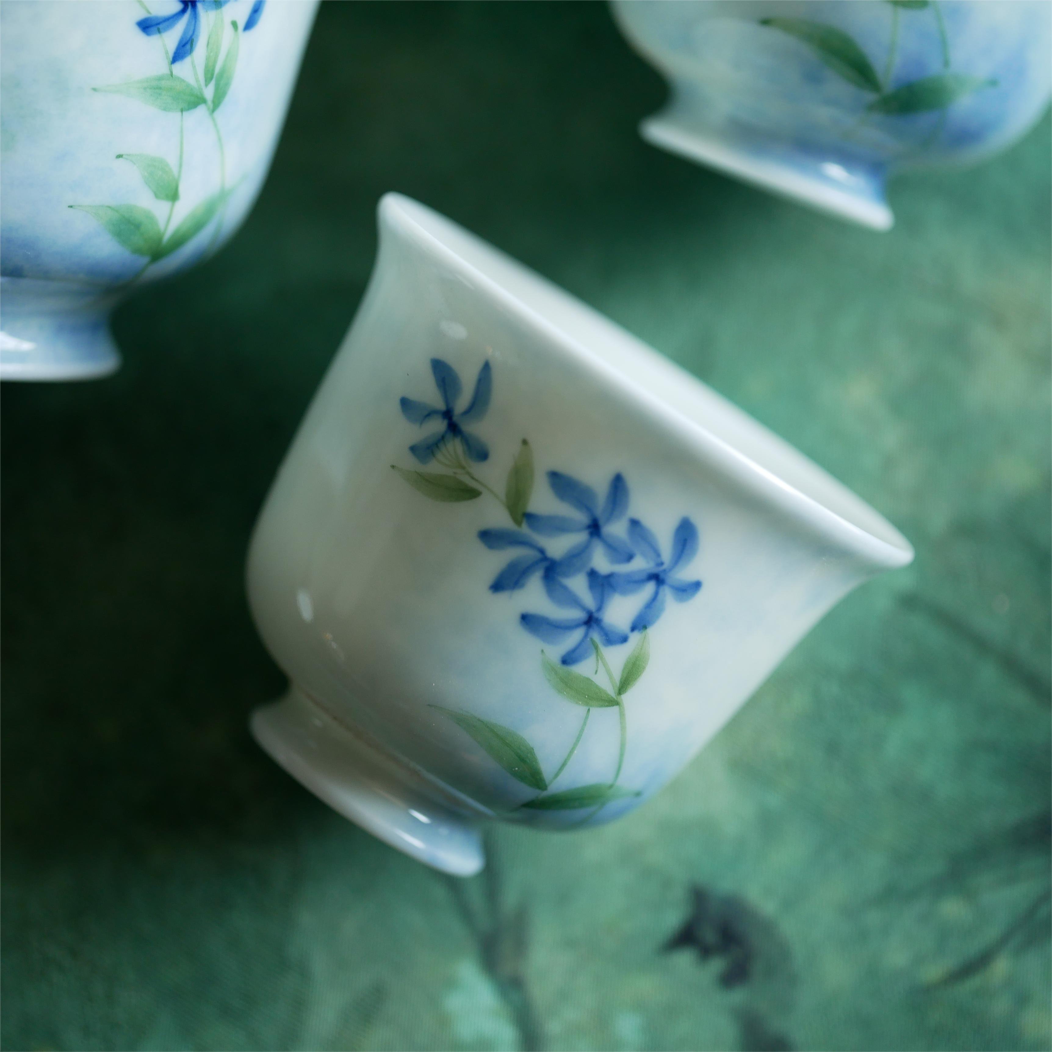 Bluebell Tea Set (Gaiwan+2 Cups)