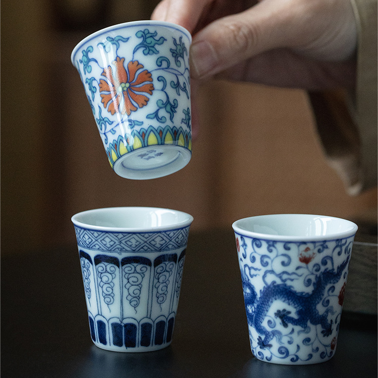 Collection of Classic Pattern Tea Cups 40ml