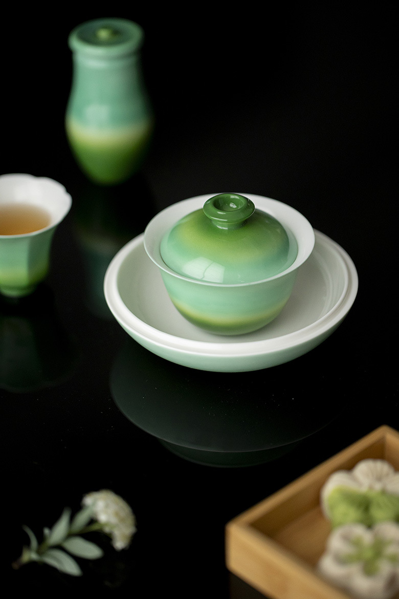 Gradient Green Gaiwan 130ml