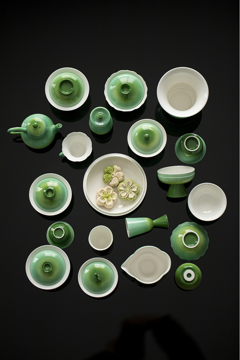 Gradient Green Mini Tea Canister 95ml