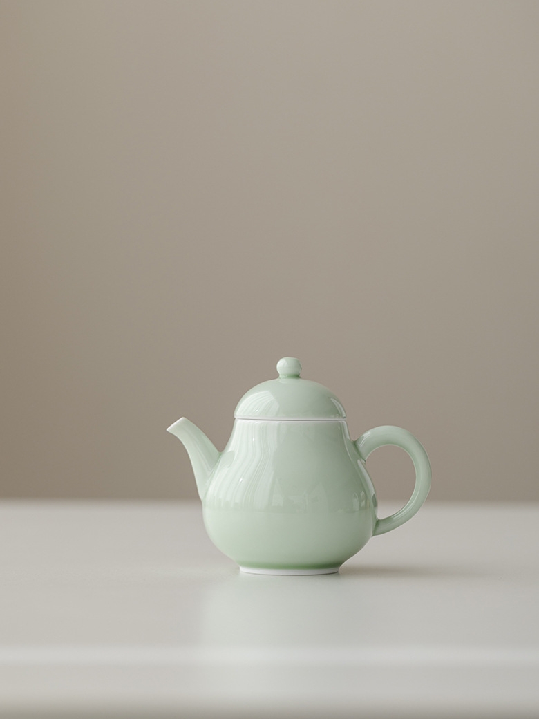 Monochrome Porcelain Teapot 135ml, 6 Colors Optional