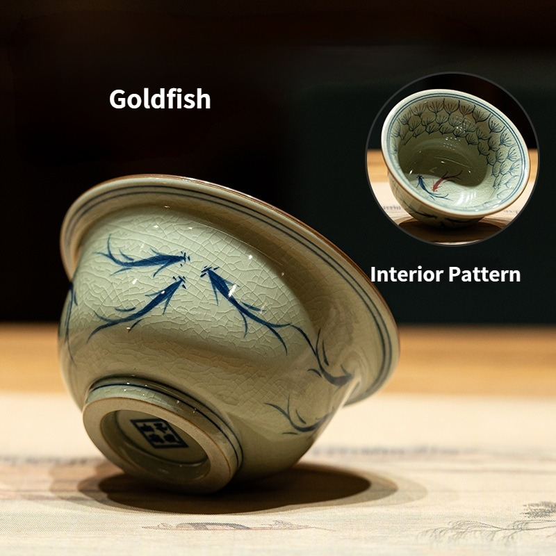 Blue and White Tea Cup Classic Style, 5 Patterns Available, Chinese Kung Fu Tea Cup 120ml