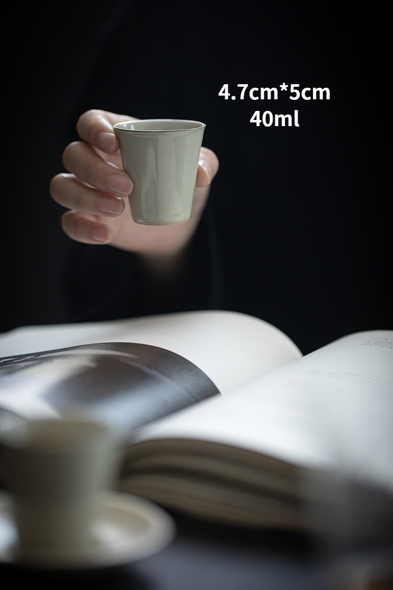 Ash Gray Tea Cups Set*4pcs 40ml