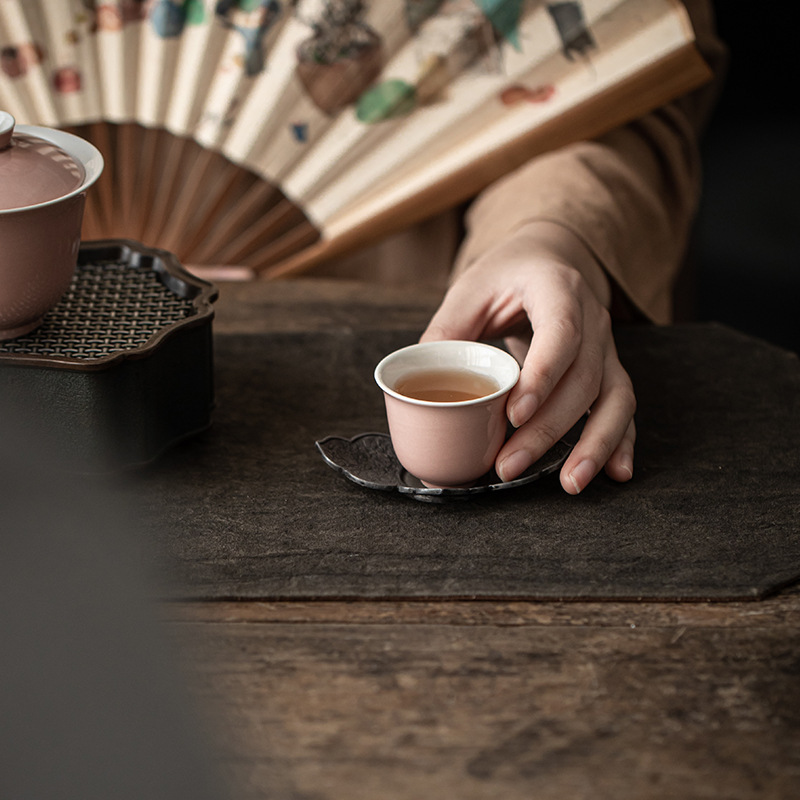 Light Pink Porcelain Tea Cups*4 PCS, 100ml