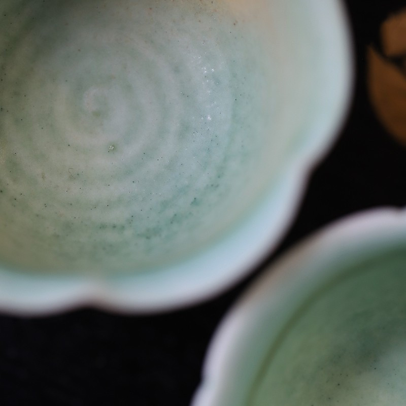 Soda Green Flambé Glaze Kungfu Tea Cup