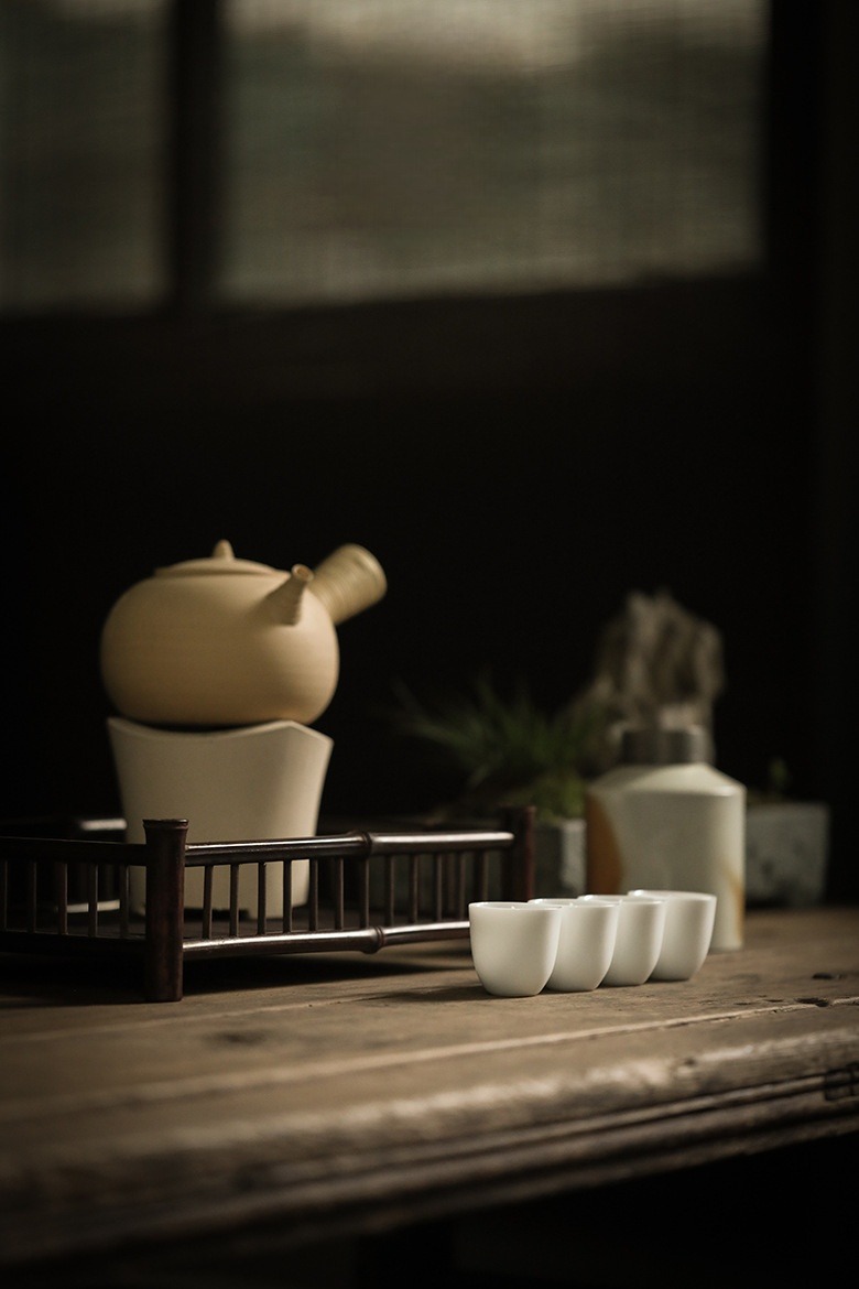 Minimalist Pure White Tea Cup, ChineseGongfu Tea Cups Set 50ml