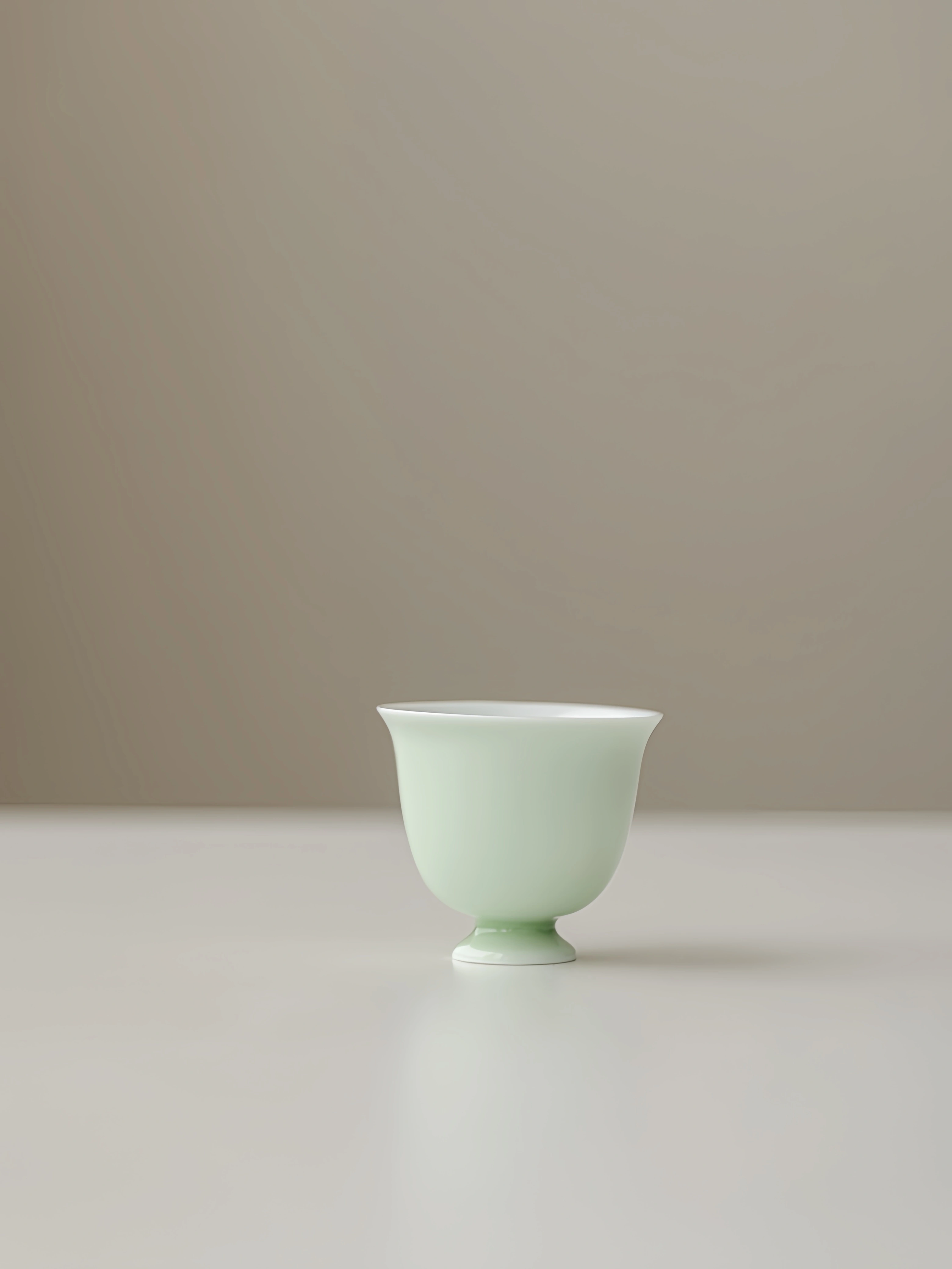 Monochrome Floral Porcelain Tea Cup 60ml, 6 Colors Optional