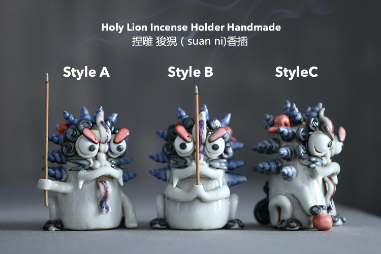 Sacred Exorcise Lion Incense Holder