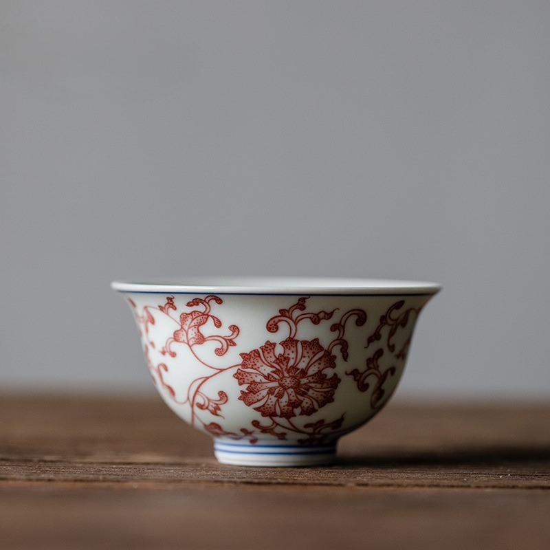 Traditional Chinese Style Tea Cup, 4 Patterns Available, Kung Fu Tea Cups Set 120ml