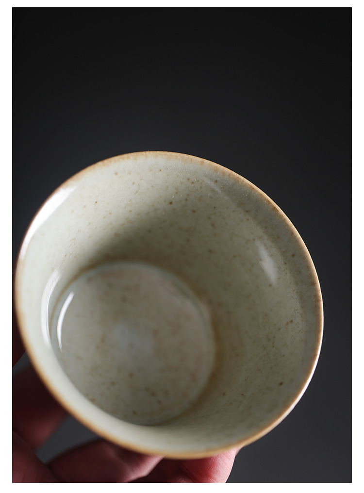 Premium Tea Set of Gaiwan+Saucer, Blue and White Porcelain Aged Clay