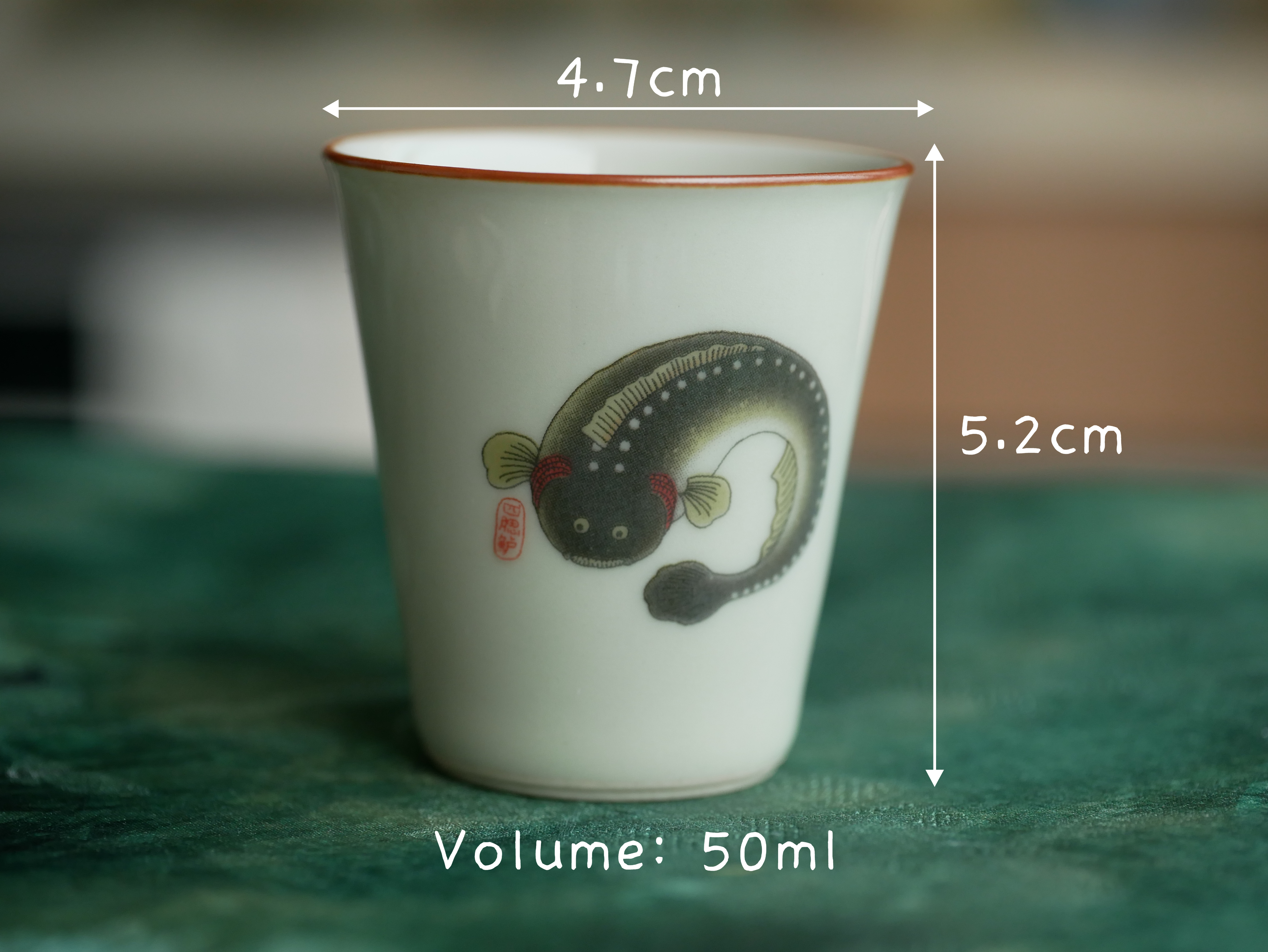 Funny Look Fish Tea Cups 50ml. 5 Style Optional