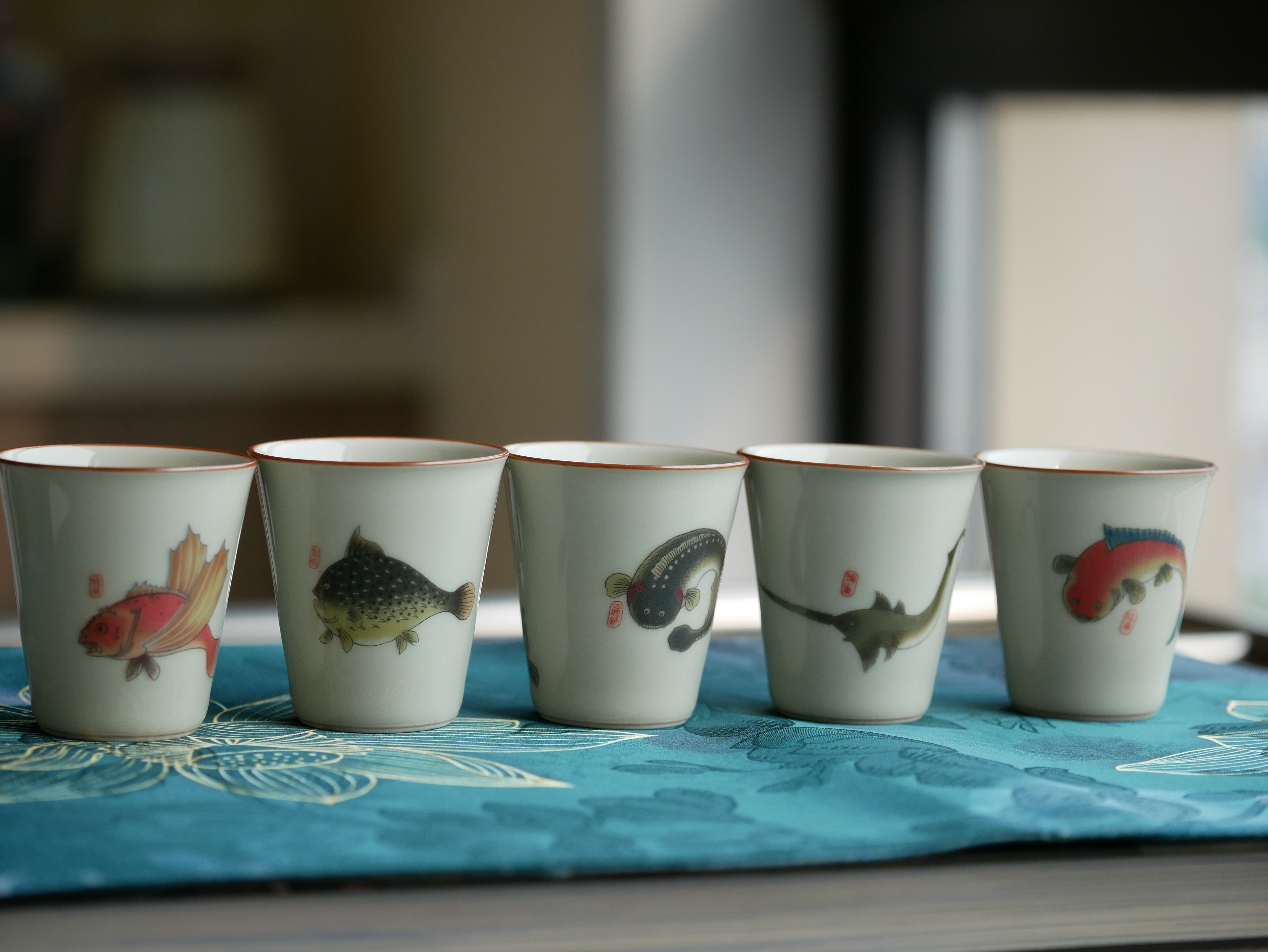 Funny Look Fish Tea Cups 50ml. 5 Style Optional
