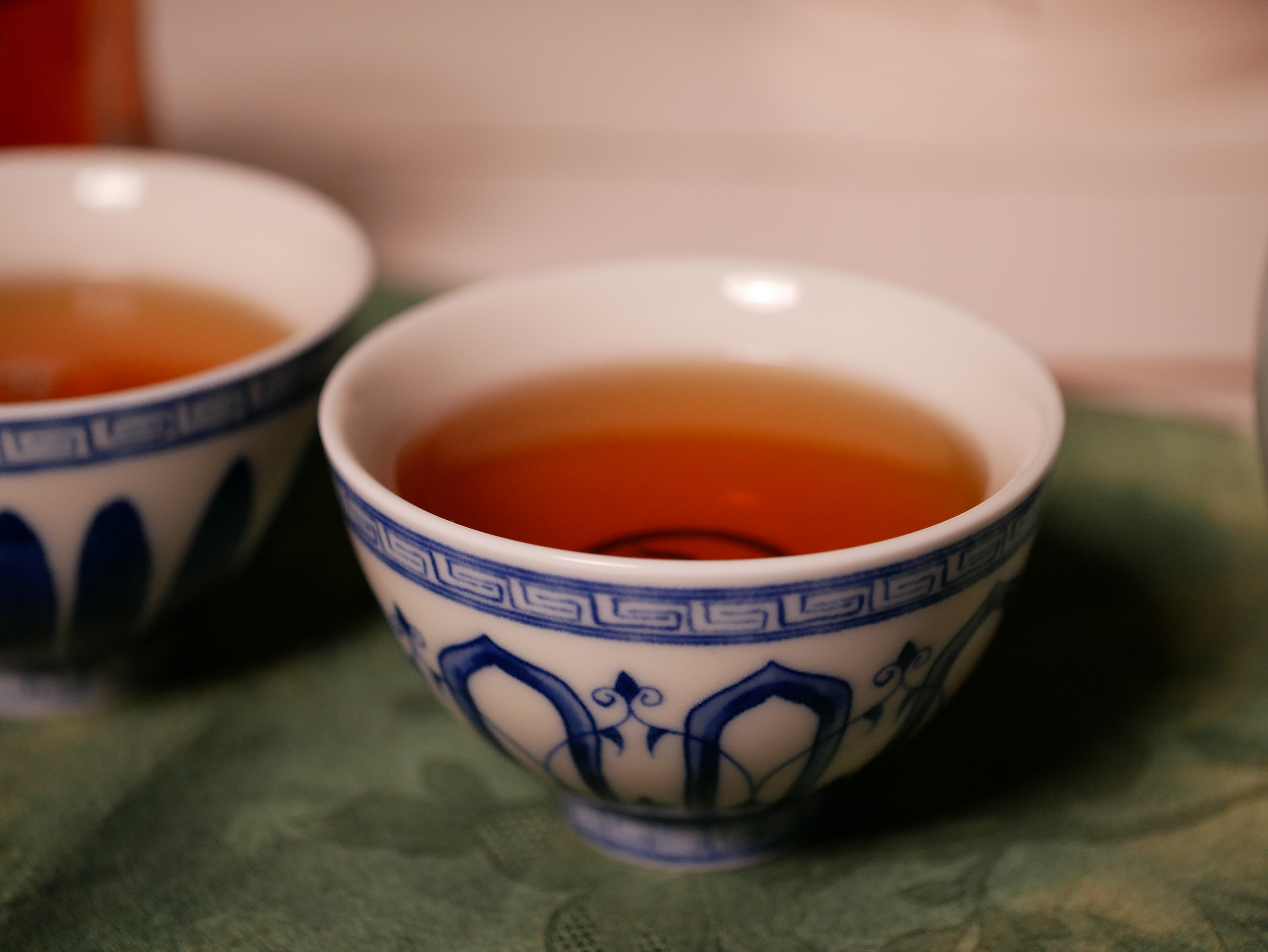 Blue and White Porcelain Tea Cup 100ml, Retro of Ming Dynasty Xuan De Style 