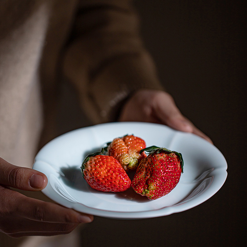 Shadow Blue Porcelain Saucer For Teapots