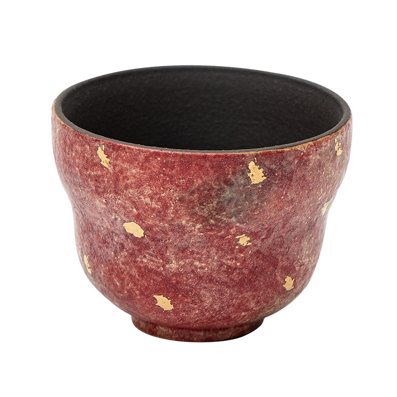 Japanese Style Red Stoneware Tea Cup 70ml