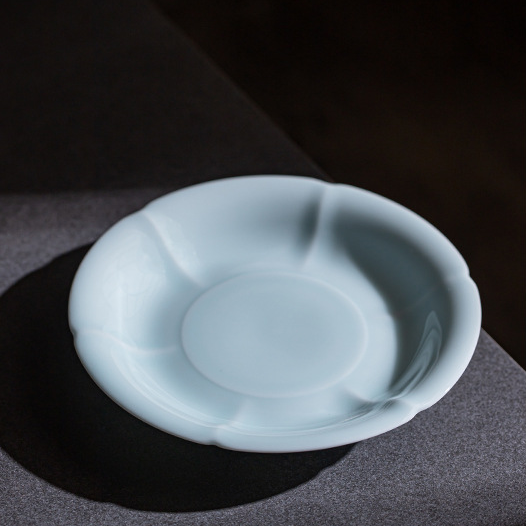 Shadow Blue Porcelain Saucer For Teapots