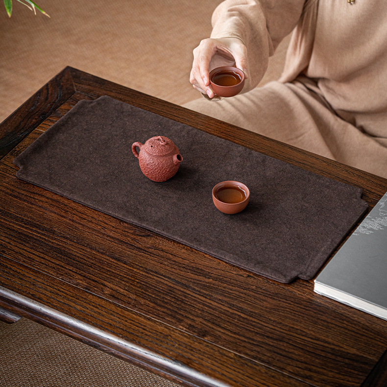 Canvas Tie-dye Tea Mat, 3 Colors Optional