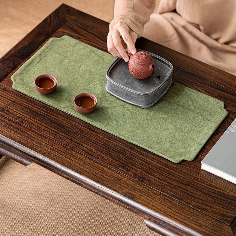 Canvas Tie-dye Tea Mat, 3 Colors Optional