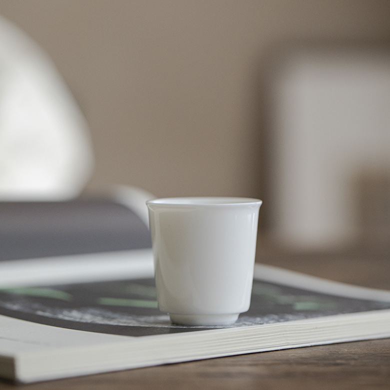 White Porcelain Tea Cup, 6 Styles Optional